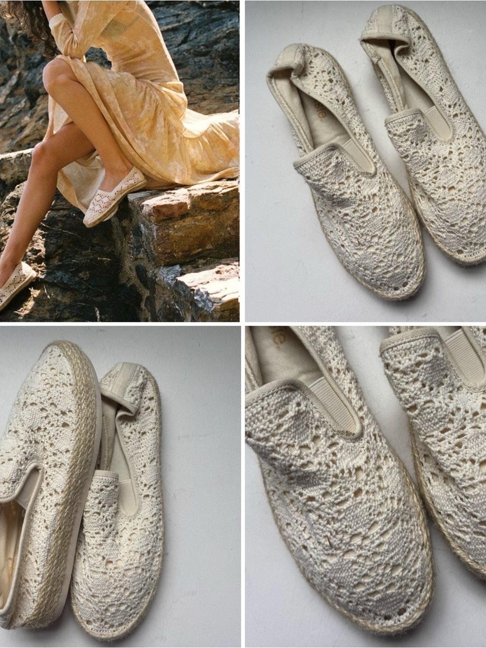 Kensie Nile Crochet Espadrille Platform Flats